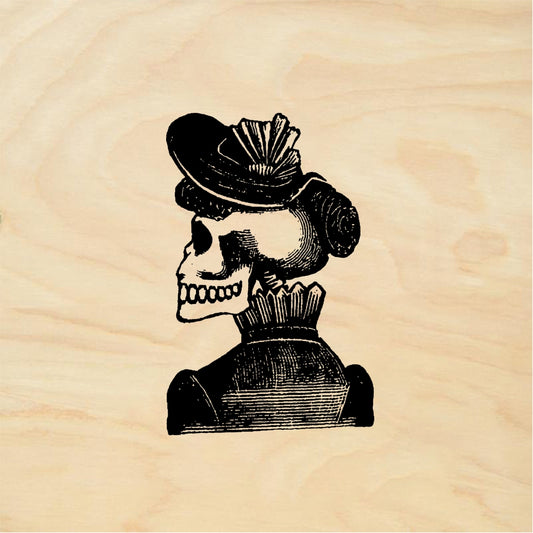 StampaFe Dude's wife Dude Wife Skeleton - Rubber Stamp 1.75 x 1.5