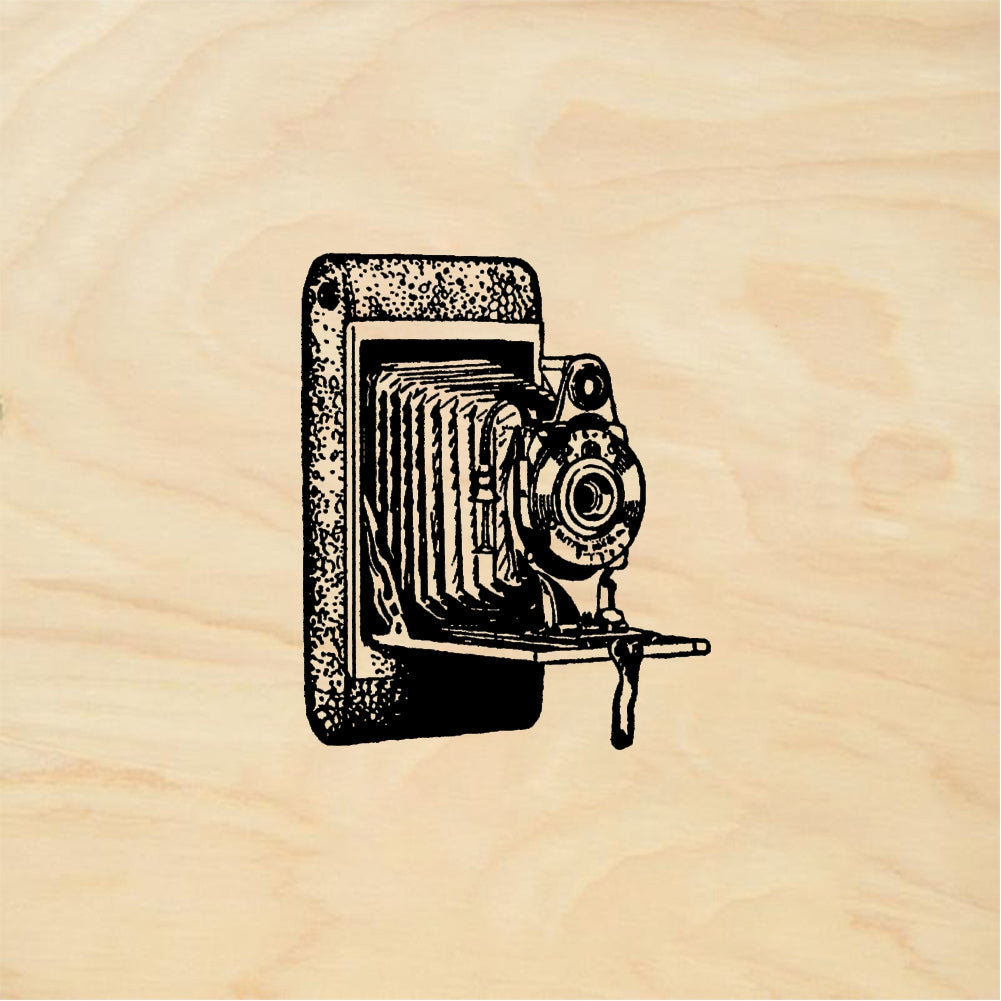 StampaFe Camera, old-fashioned Old Camera - Rubber Stamp 1.5 x 1.75