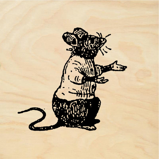 StampaFe Wee mouse Tiny Mouse - Rubber Stamp 0.5 x 0.75