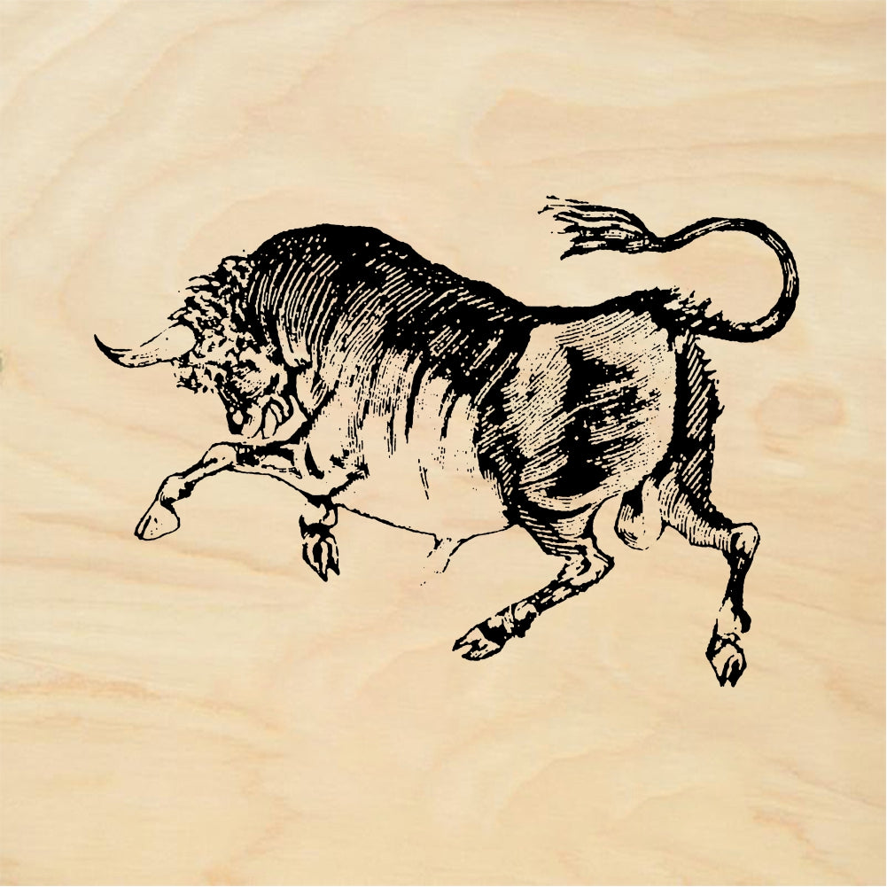 StampaFe Raging bull - Rubber Stamp 2 x 1.5