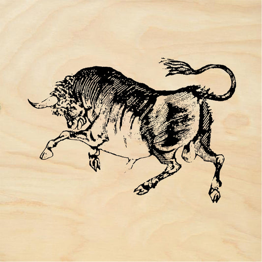 StampaFe Raging bull - Rubber Stamp 2 x 1.5