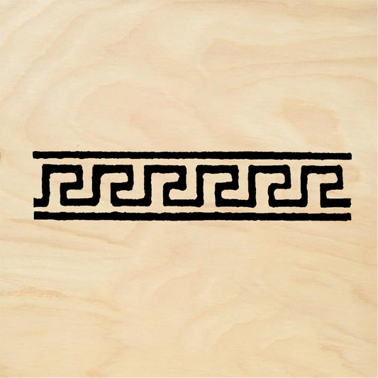 StampaFe Greek border Greek Key Border - Rubber Stamp 2.5 x 0.25
