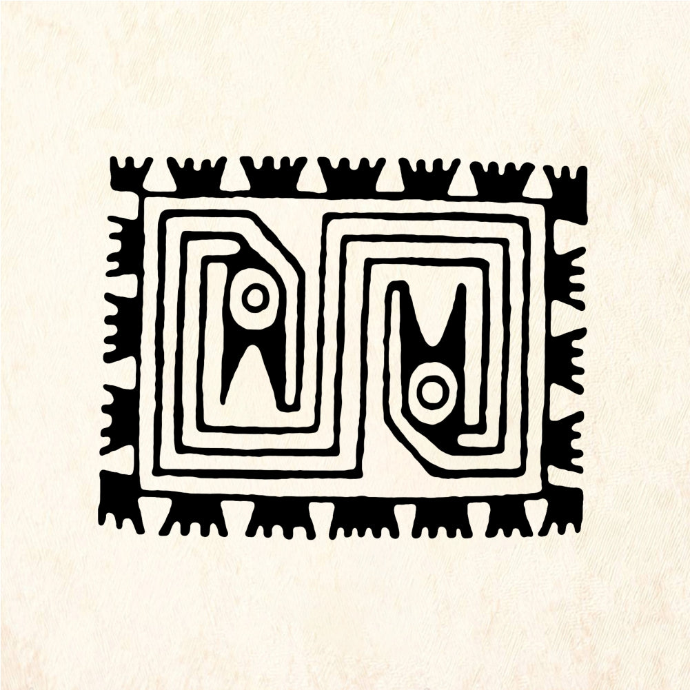 StampaFe Two-headed spiral Two Headed Spiral - Rubber Stamp 1.25 x 1.25