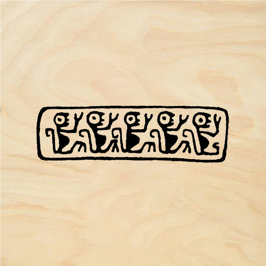 StampaFe Monkey border - Rubber Stamp 1.75 x 0.5
