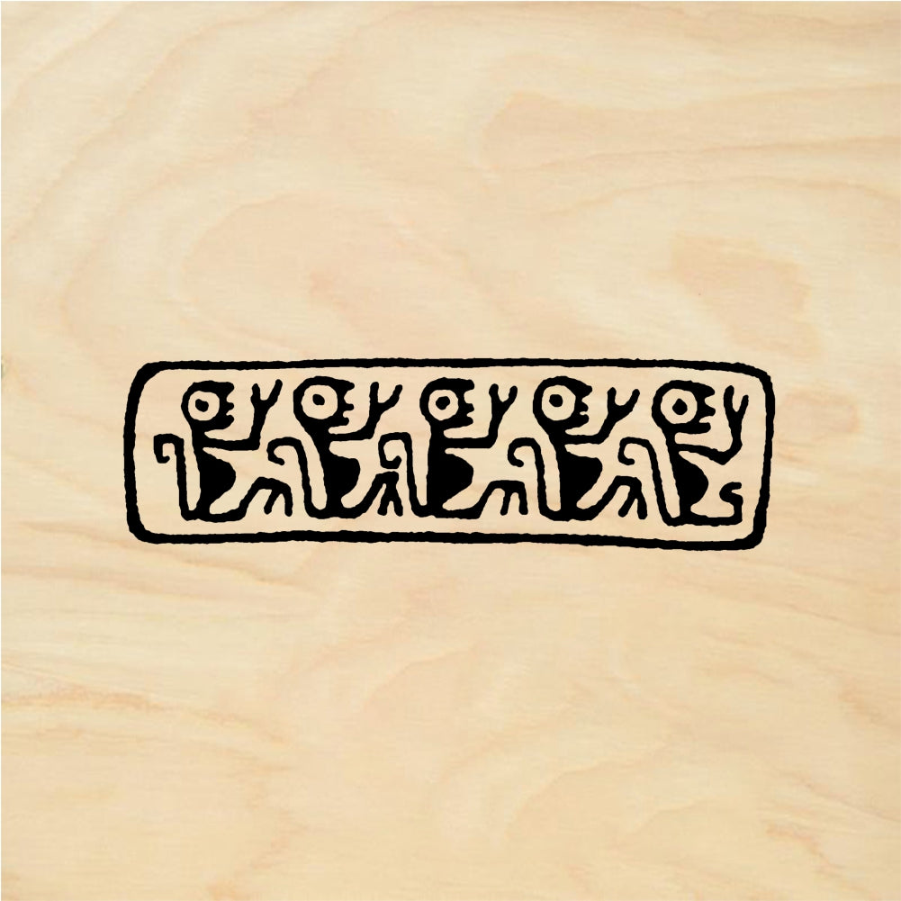 StampaFe Monkey Repeating Figure Border Rubber Art Stamp