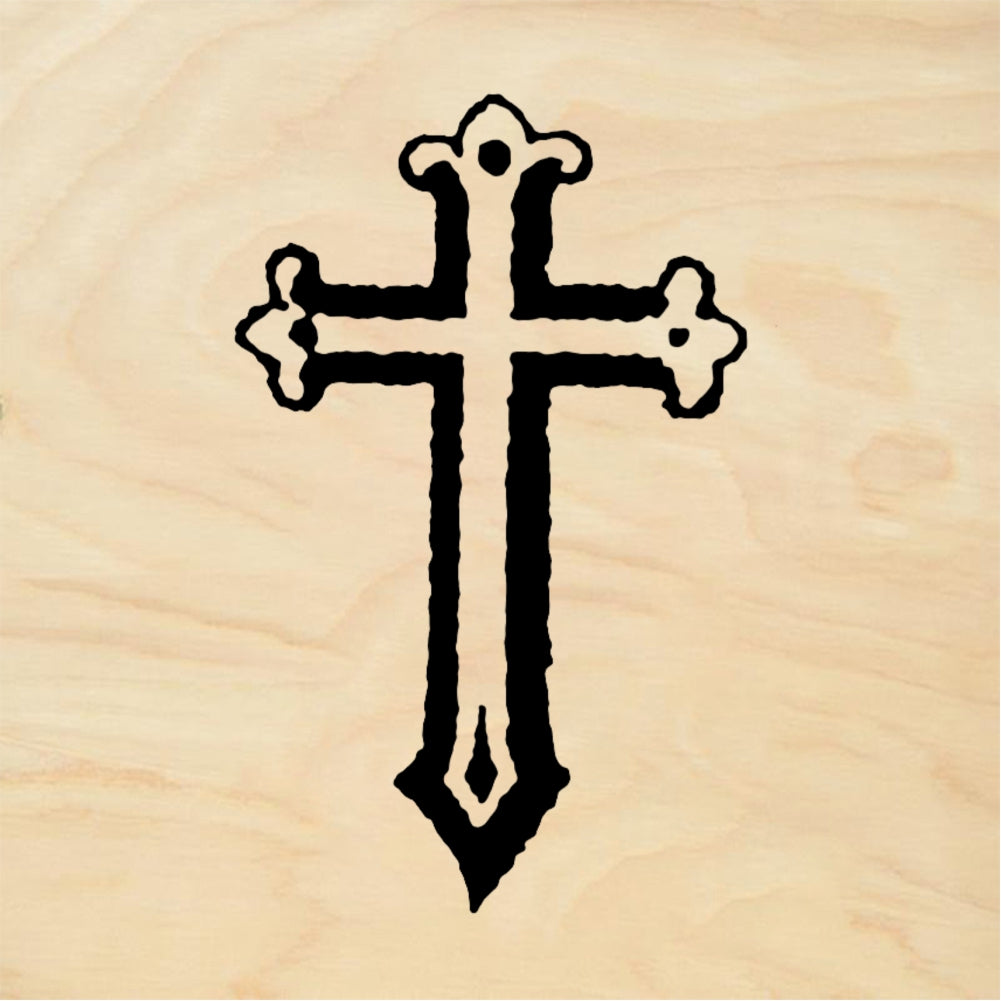 StampaFe Spike cross - Rubber Stamp 0.5 x 1.25
