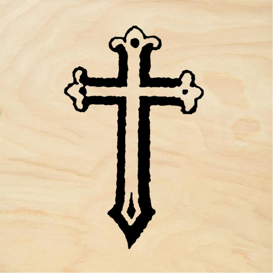 StampaFe Spike cross - Rubber Stamp 0.5 x 1.25