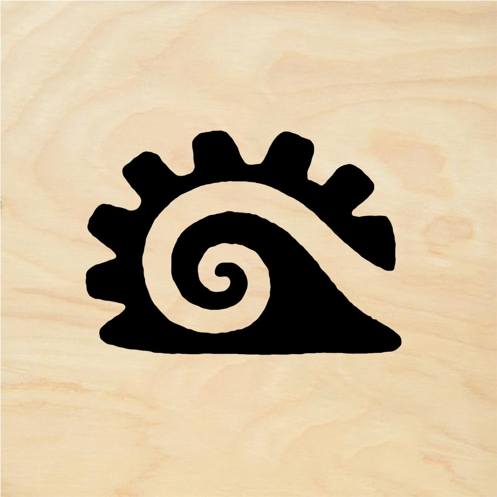 StampaFe Stylized wave - Rubber Stamp 1 x 0.75