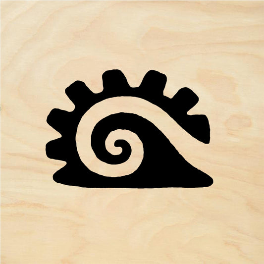 StampaFe Stylized wave - Rubber Stamp 1 x 0.75