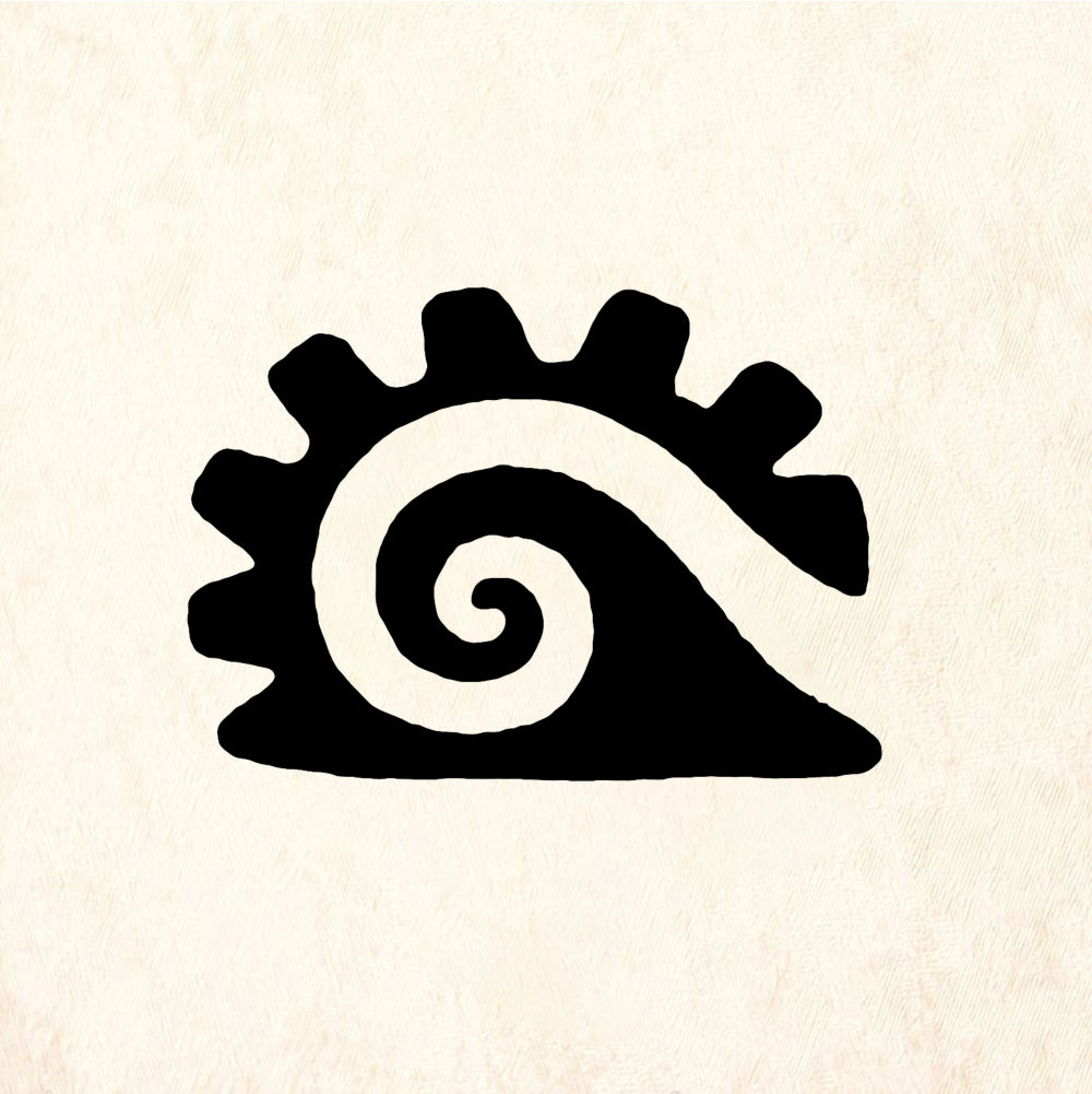 StampaFe Stylized wave - Rubber Stamp 1 x 0.75