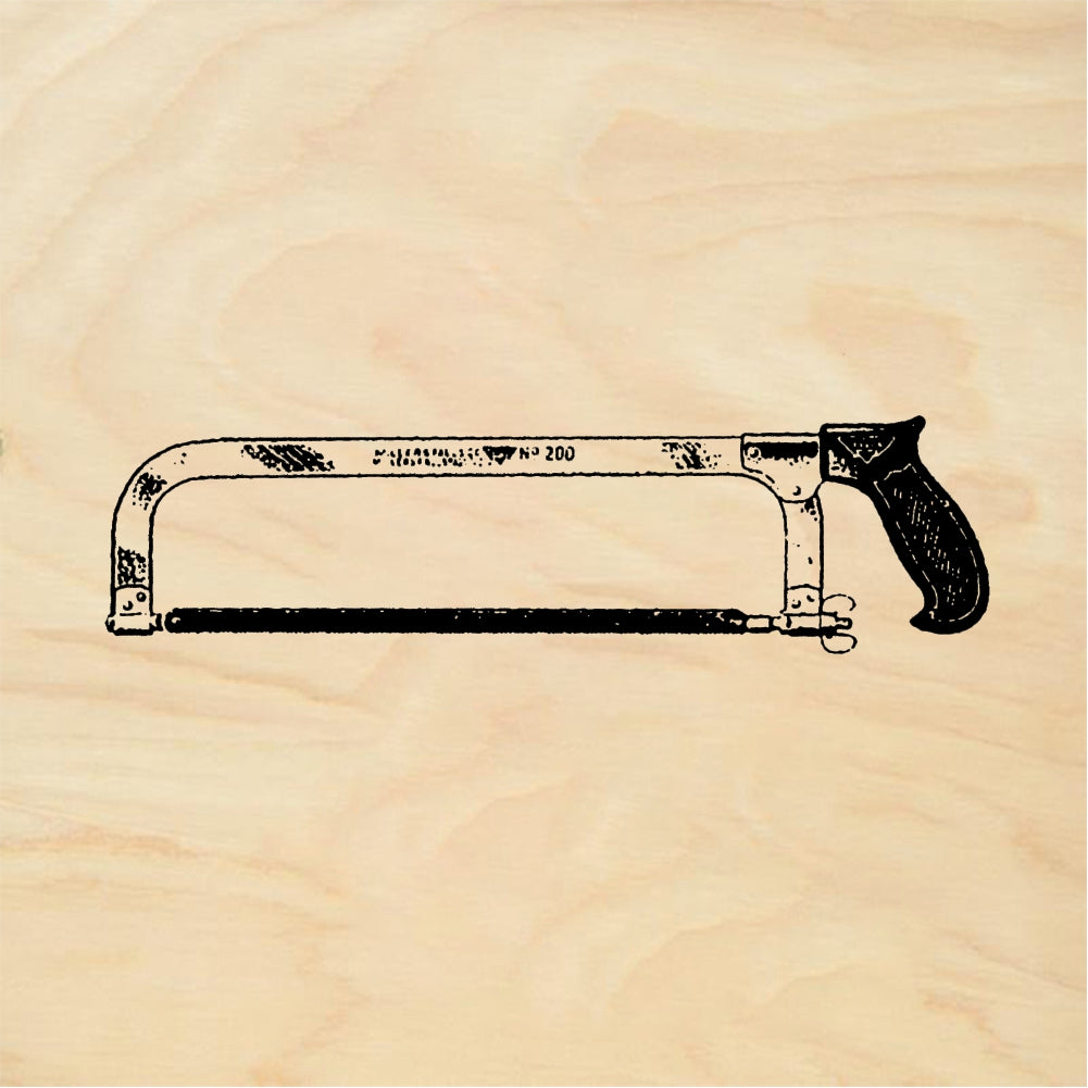 StampaFe Hacksaw - Rubber Stamp 2.75 x 0.5