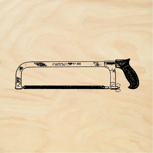 StampaFe Hacksaw - Rubber Stamp 2.75 x 0.5