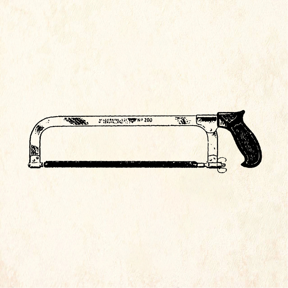 StampaFe Hacksaw - Rubber Stamp 2.75 x 0.5