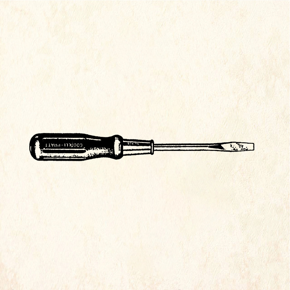 StampaFe Screwdriver - Rubber Stamp 1.75 x 0.75