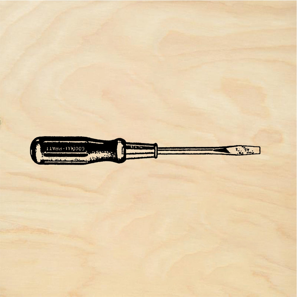 StampaFe Screwdriver - Rubber Stamp 1.75 x 0.75