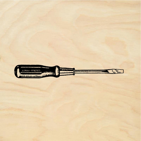 StampaFe Screwdriver - Rubber Stamp 1.75 x 0.75