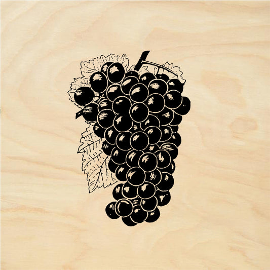 StampaFe Grapes Cluster of Grapes - Rubber Stamp 1.75 x 2