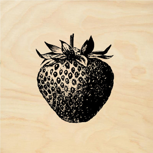 StampaFe Strawberry - Rubber Stamp 1.75 x 1.75
