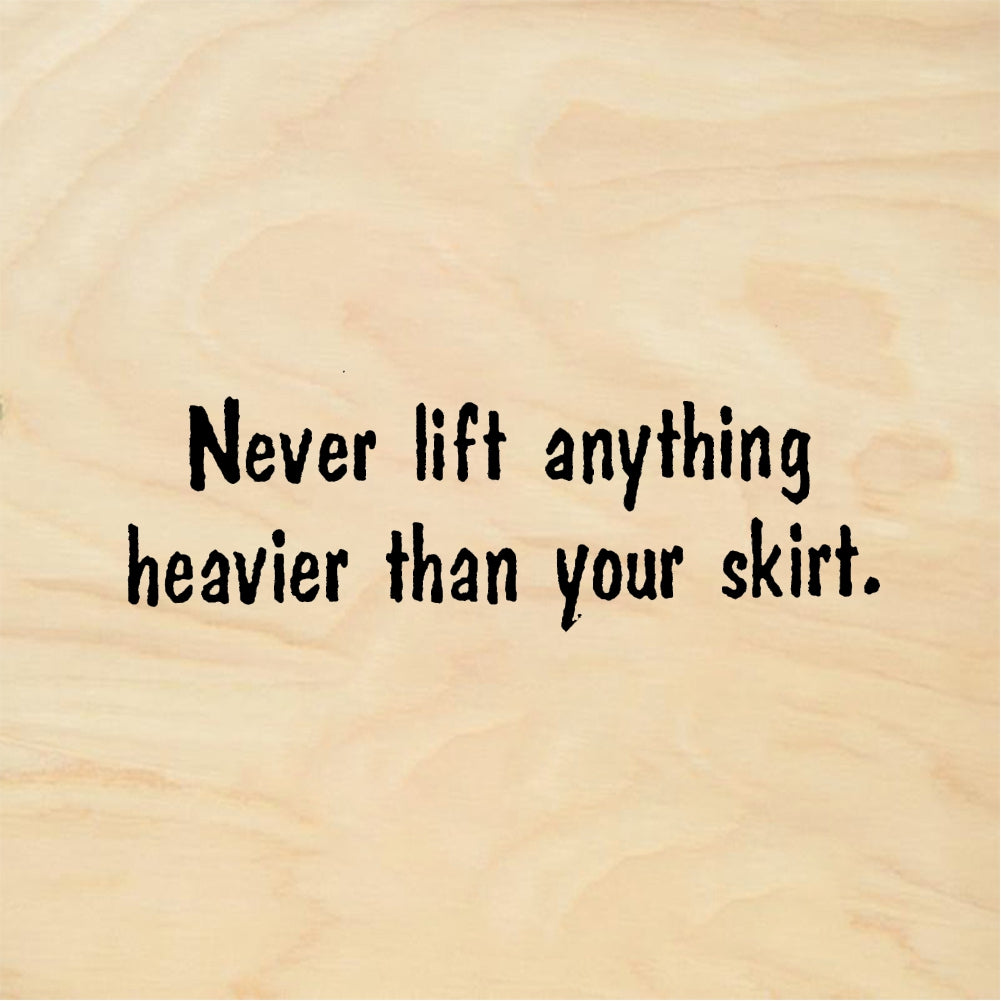 StampaFe Never lift anything Never Lift - Rubber Stamp 2 x 0.75