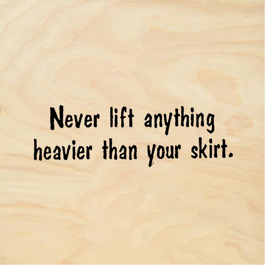 StampaFe Never lift anything Never Lift - Rubber Stamp 2 x 0.75