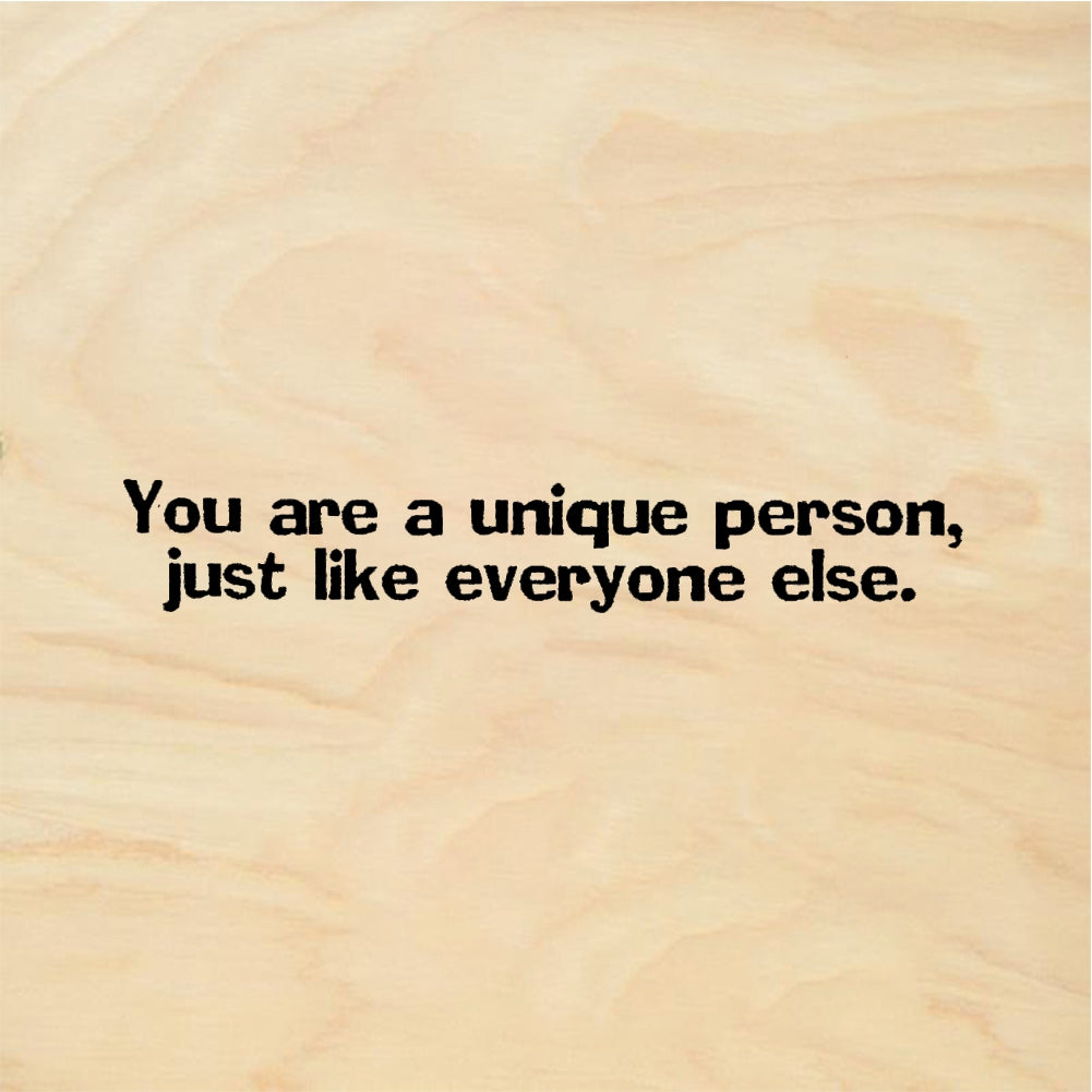 StampaFe You are a unique person Unique Person - Rubber Stamp 1.75 x 0.5