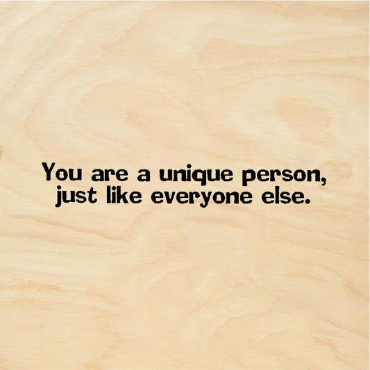 StampaFe You are a unique person Unique Person - Rubber Stamp 1.75 x 0.5