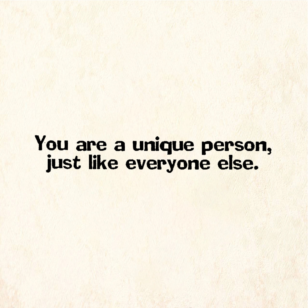 StampaFe You are a unique person Unique Person - Rubber Stamp 1.75 x 0.5