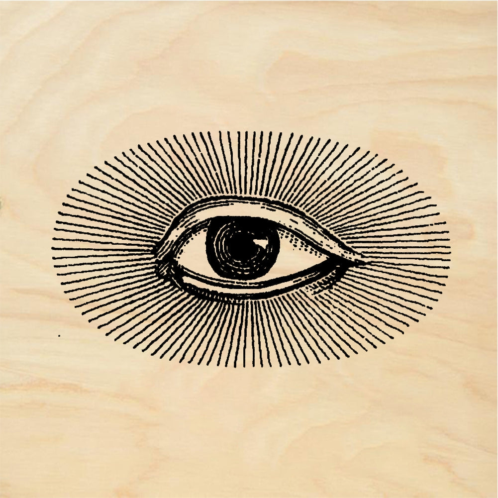 StampaFe Radiant eye Radiant All Seeing Eye - Rubber Stamp 1.5 x 1.25