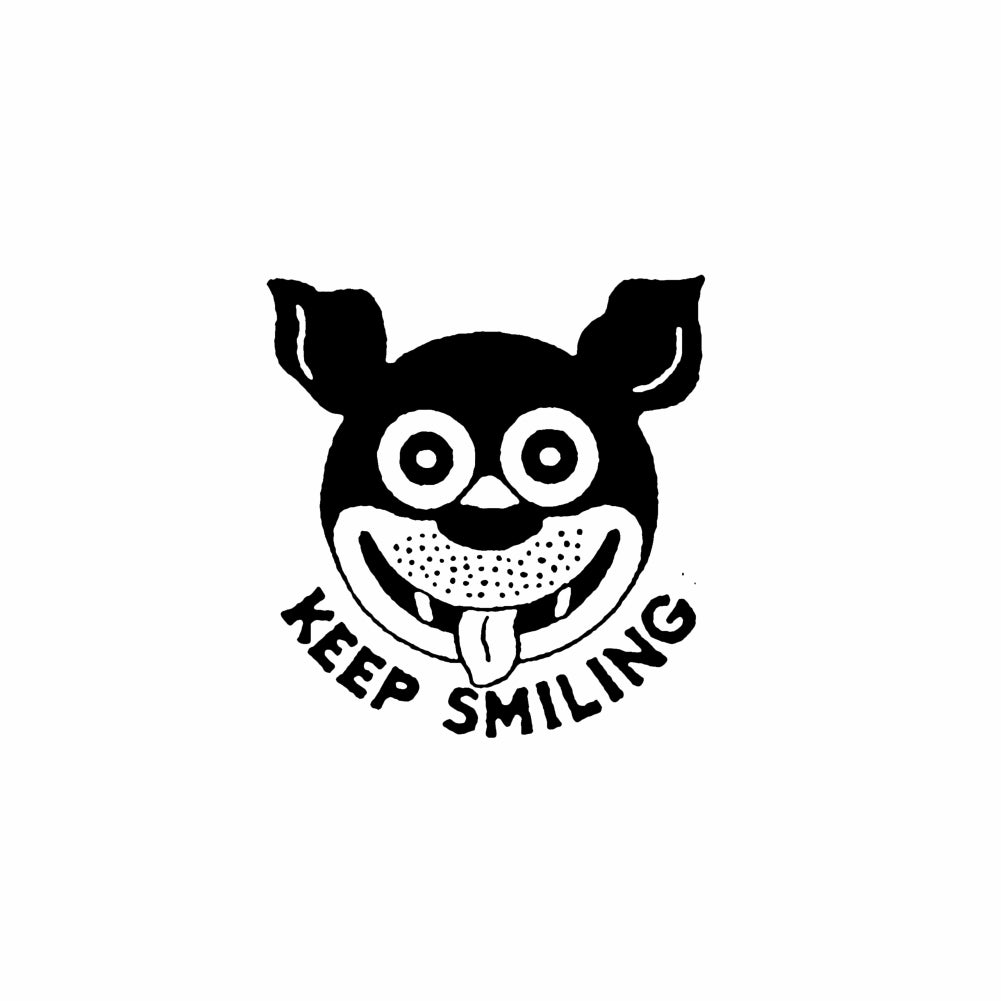 StampaFe KEEP SMILING Dog - Rubber Stamp 1.5 x 1