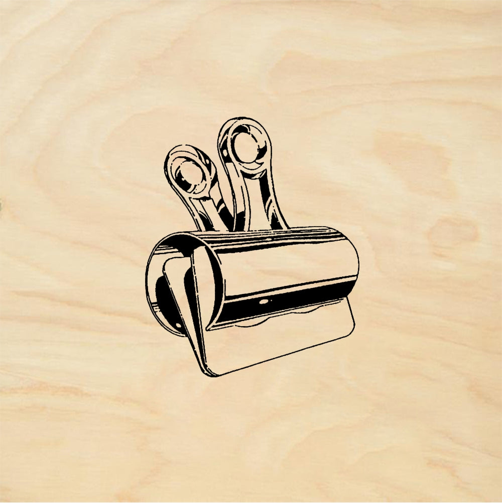 StampaFe Metal Clip - Rubber Stamp 1.25 x 1