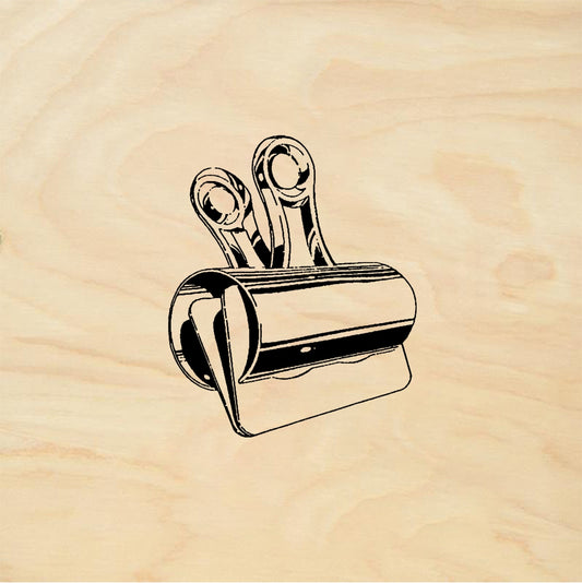 StampaFe Metal Clip - Rubber Stamp 1.25 x 1