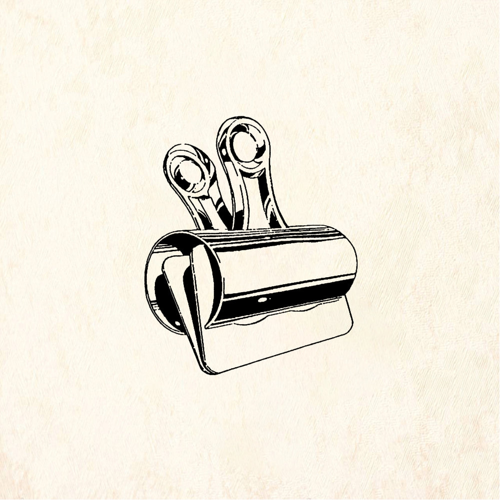 StampaFe Metal Clip - Rubber Stamp 1.25 x 1