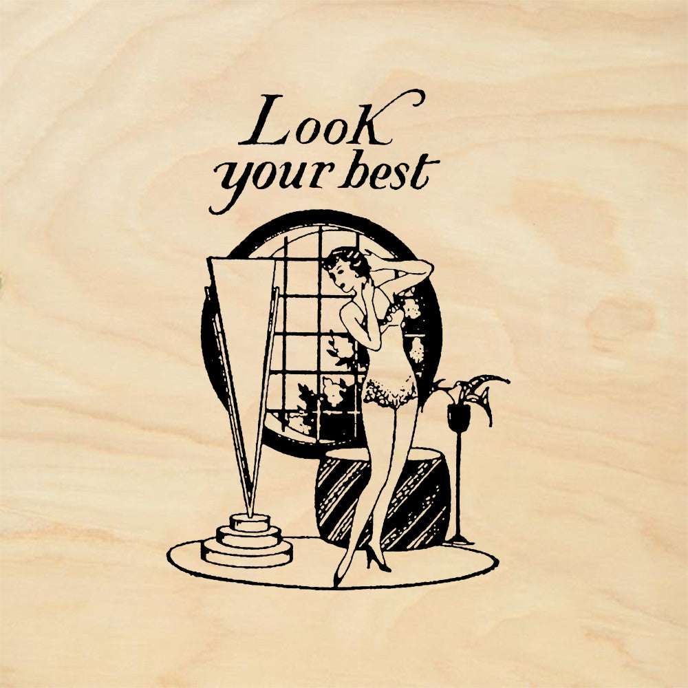 StampaFe Look your best (two stamps) Look Your Best - Rubber Stamp 1.25 x 2