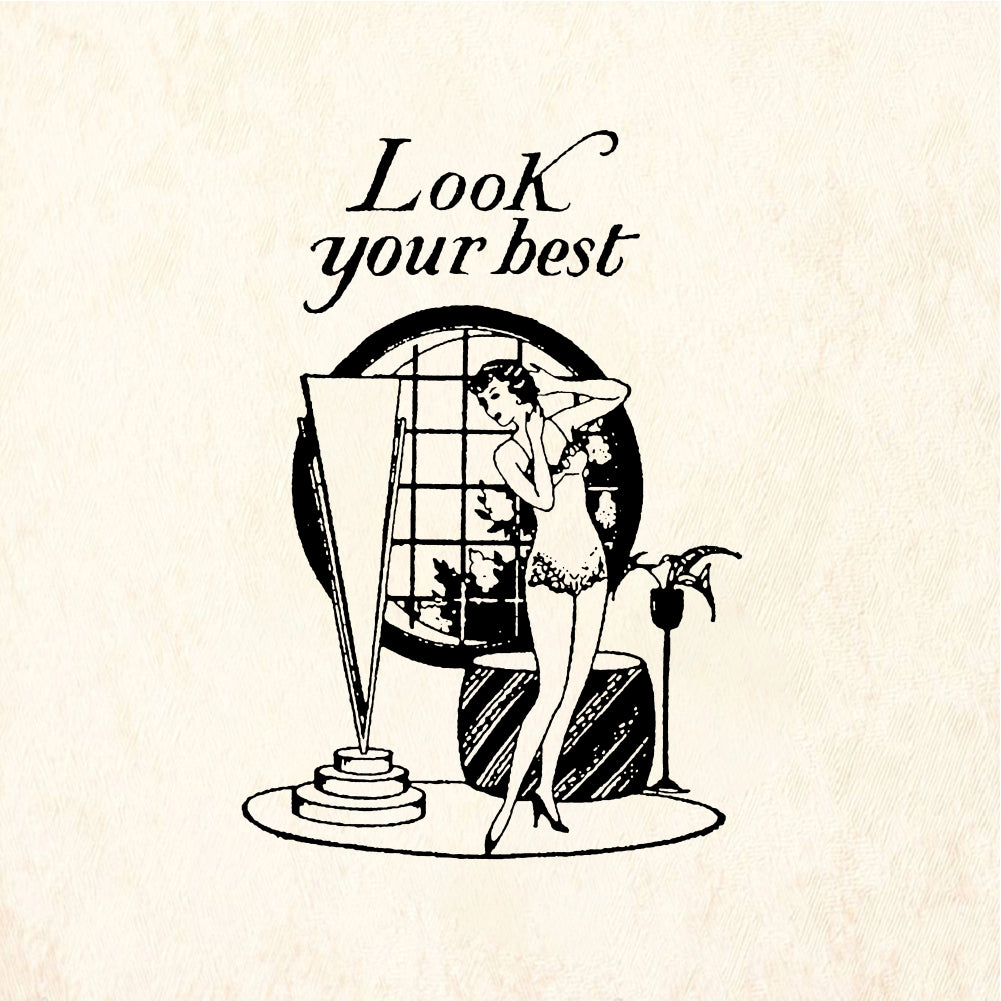 StampaFe Look your best (two stamps) Look Your Best - Rubber Stamp 1.25 x 2