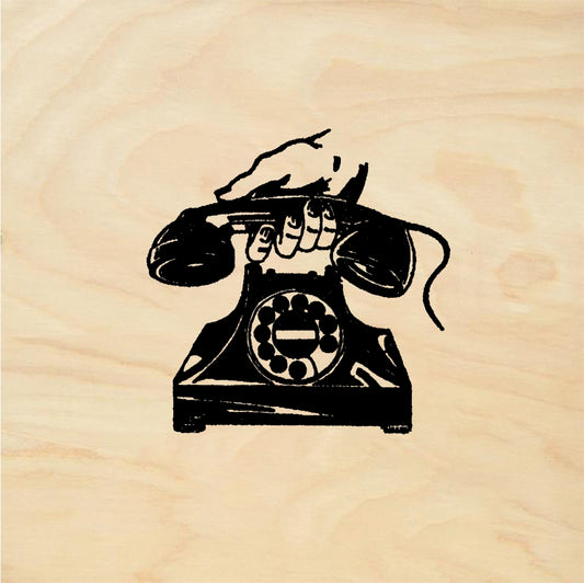 StampaFe Rotary Phone - Rubber Stamp 1.5 x 1.25