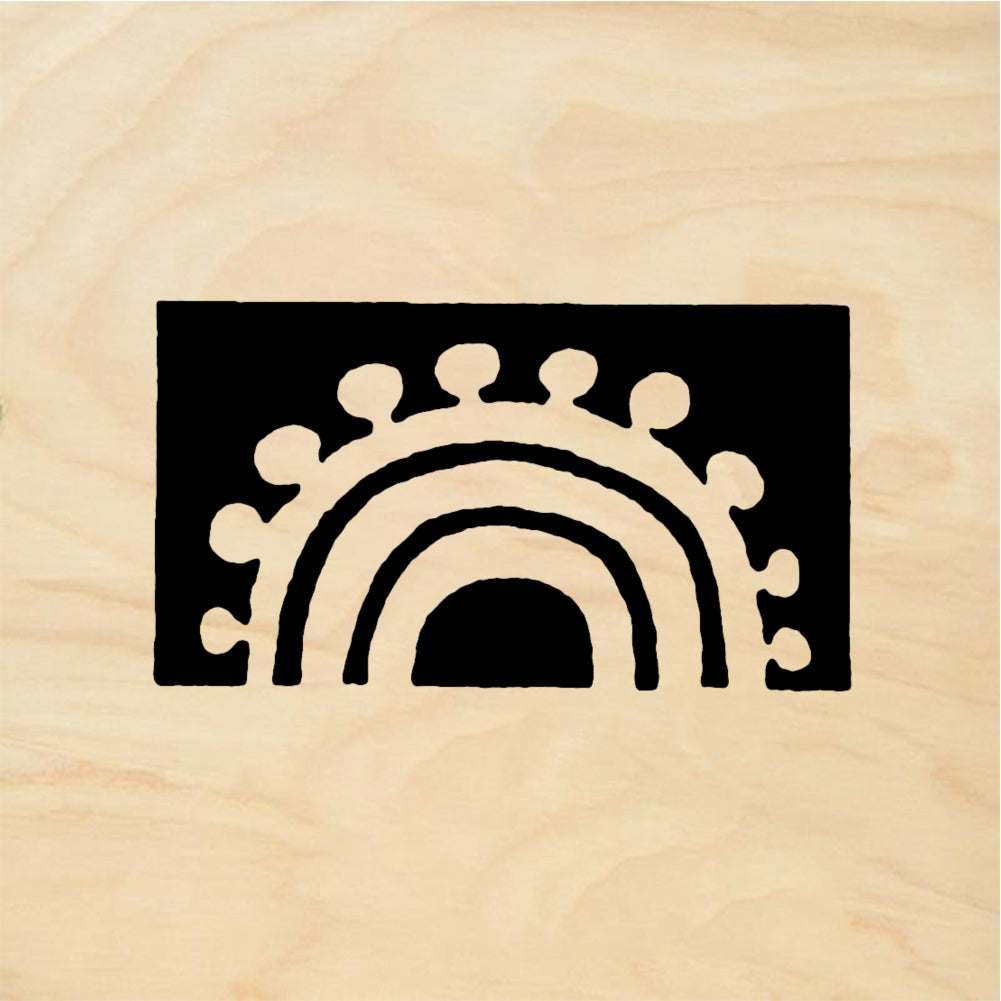 StampaFe Scallop Border - Rubber Stamp 0.75 x 0
