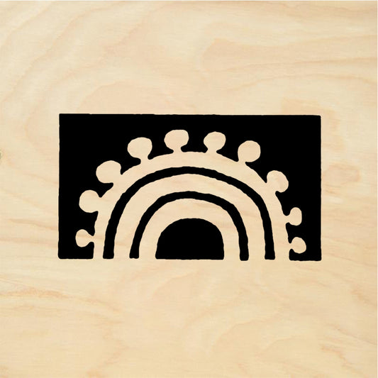StampaFe Scallop Border - Rubber Stamp 0.75 x 0