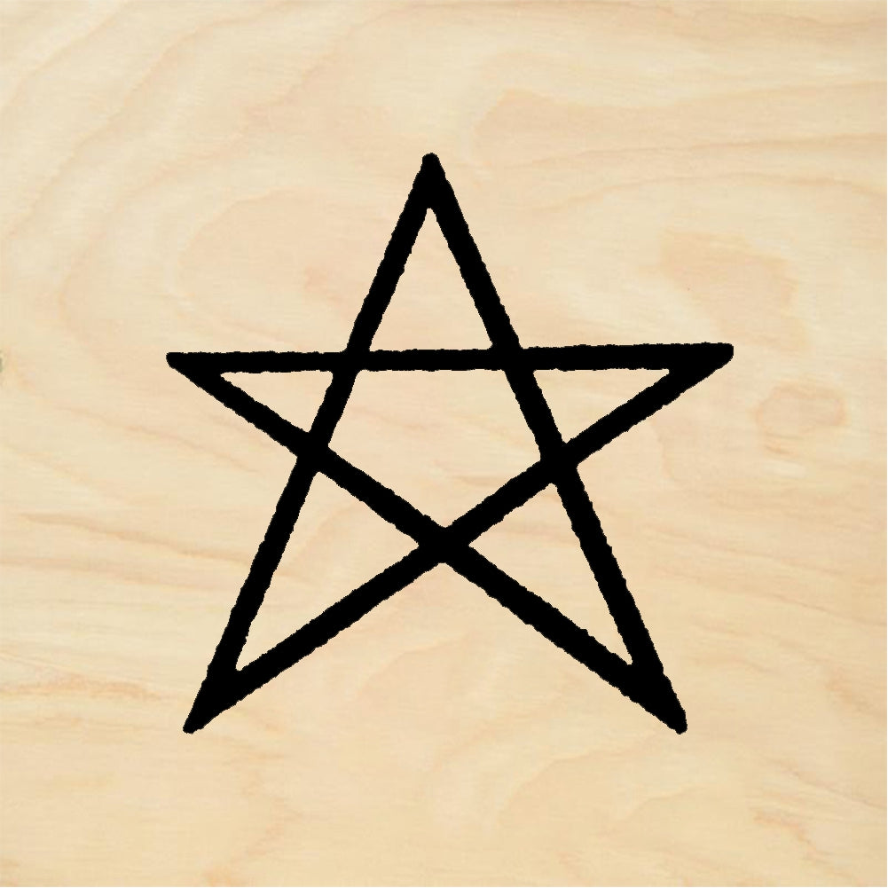 StampaFe Pentagram - Rubber Stamp 1 x 1.25