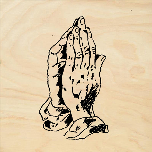 StampaFe Praying hands - Rubber Stamp 1.5 x 1.25