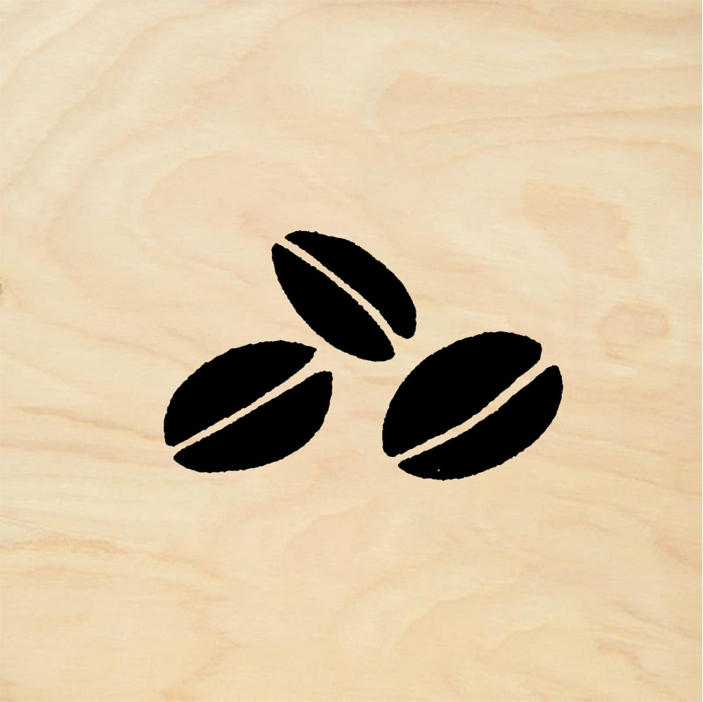 StampaFe Coffee beans - Rubber Stamp 1 x 0.5