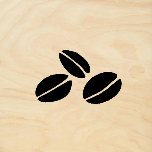StampaFe Coffee beans - Rubber Stamp 1 x 0.5