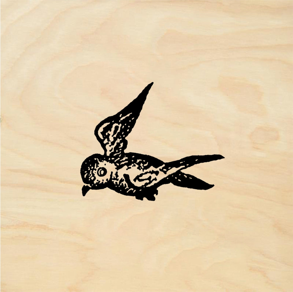 StampaFe Tiny bird - Rubber Stamp 0.5 x 0.25