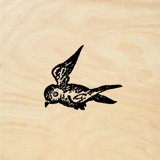 StampaFe Tiny bird - Rubber Stamp 0.5 x 0.25