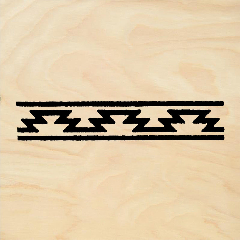 StampaFe Navajo border - Rubber Stamp 2.75 x 0.75