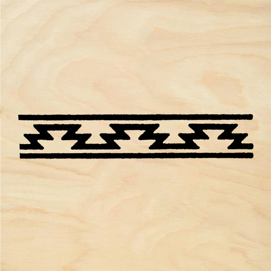 StampaFe Navajo border - Rubber Stamp 2.75 x 0.75