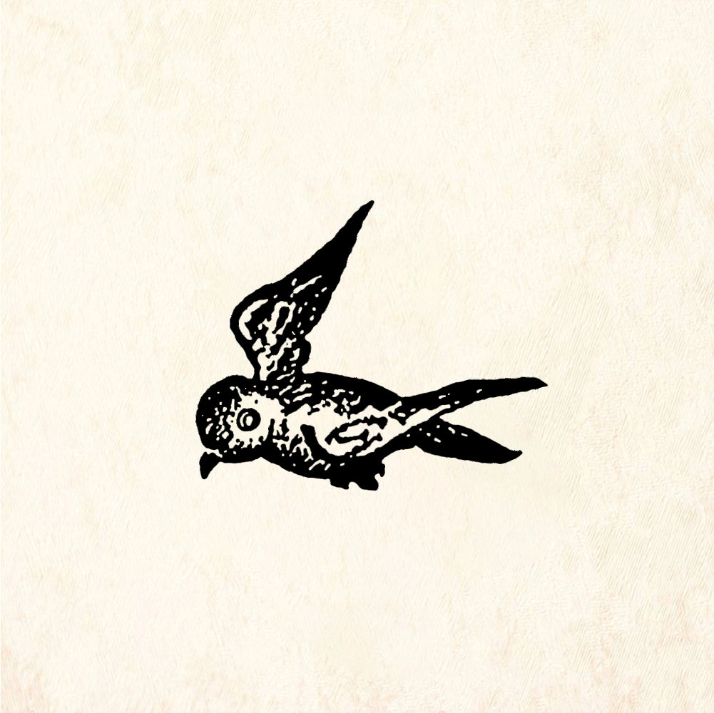 StampaFe Tiny bird - Rubber Stamp 0.5 x 0.25