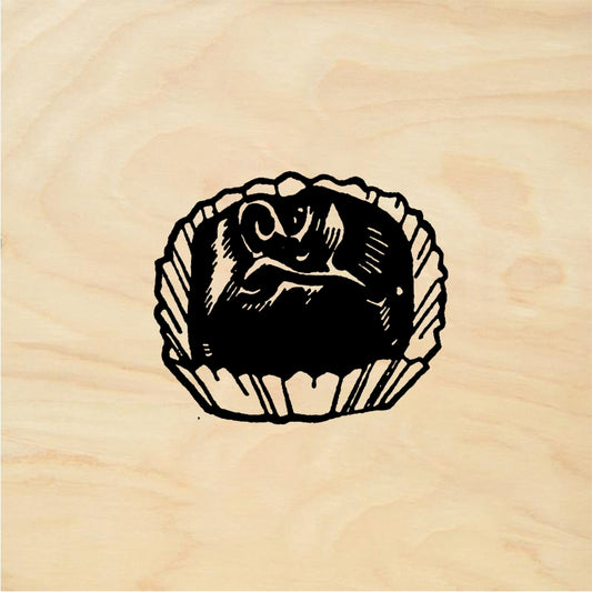 StampaFe Single chocolate - Rubber Stamp 0.75 x 0.75
