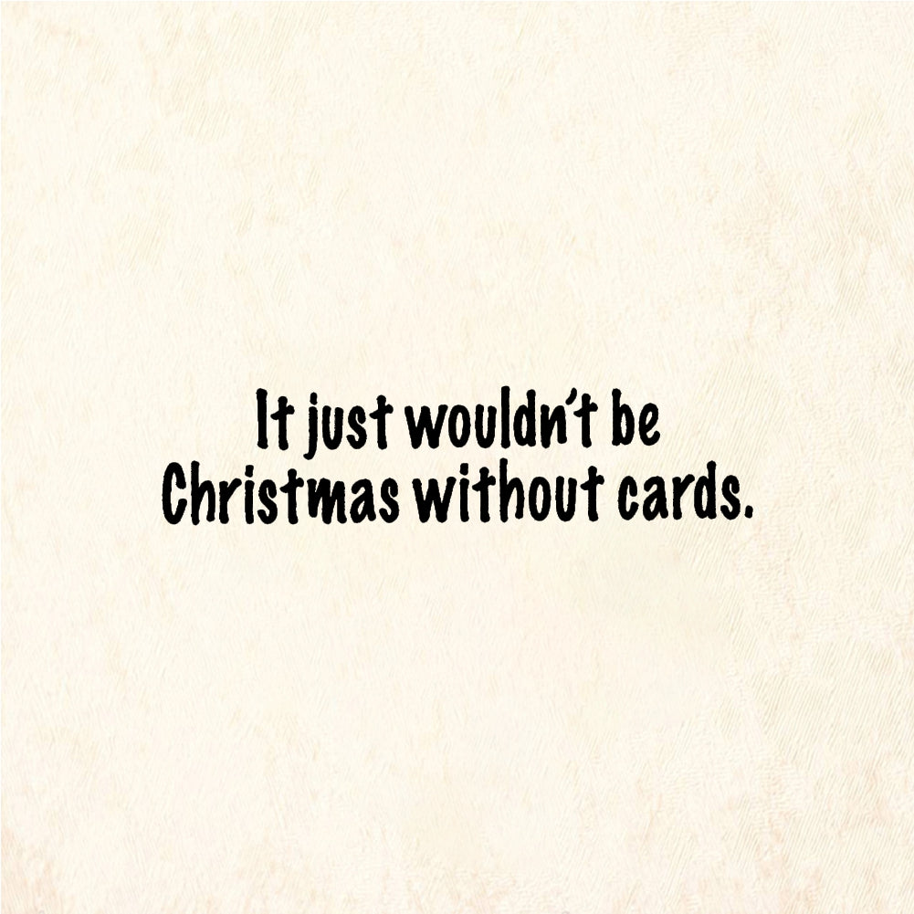 StampaFe Christmas without cards Without Cards - Rubber Stamp 2.25 x 0.5