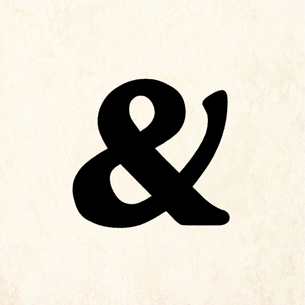 StampaFe Bold Ampersand - Rubber Stamp 1.25 x 1.25