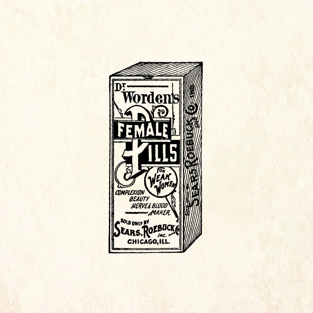 StampaFe Female Pills - Rubber Stamp 1.5 x 1.25